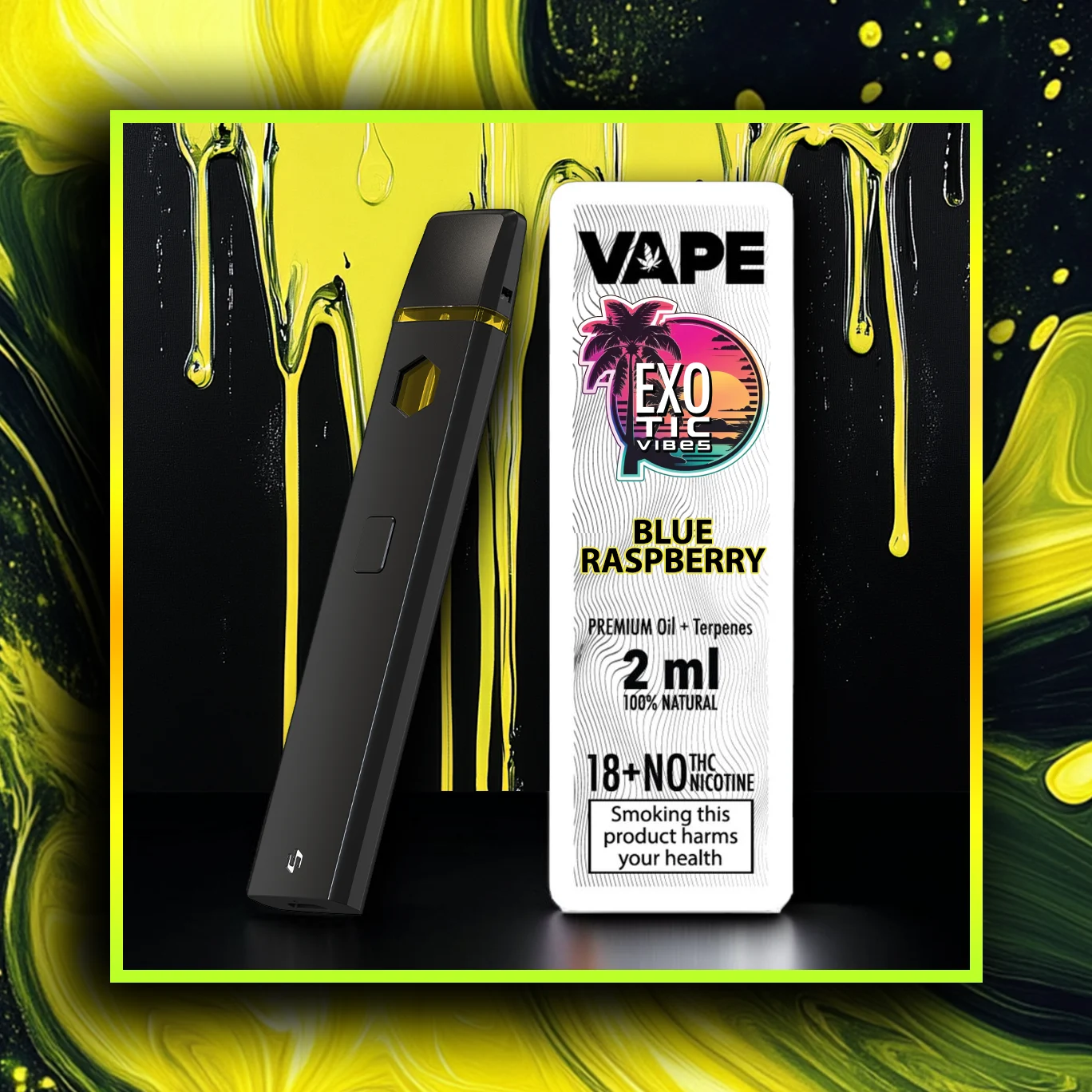 Framboesa Azul HHC Premium Vape - sabor - 2,00 ml. HHC vape