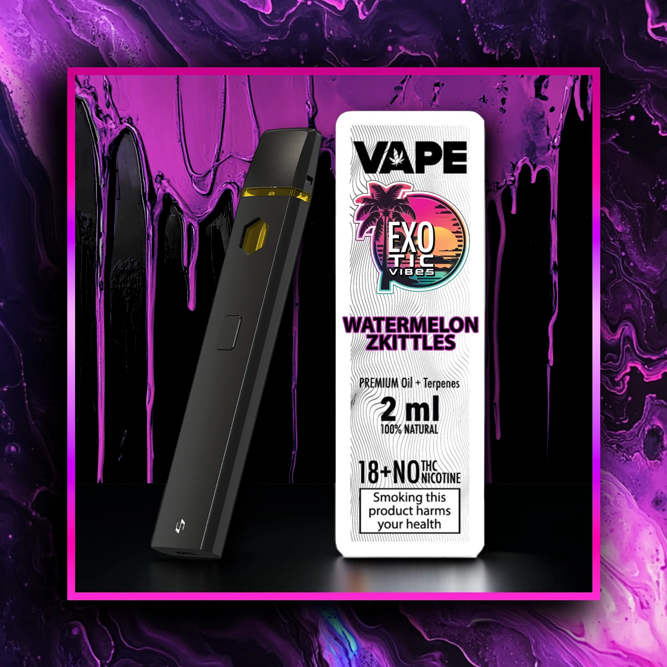 Watermelon Zkittles HHC Vape premium - variedade aromatizada - 2.00 ml. HHC vape