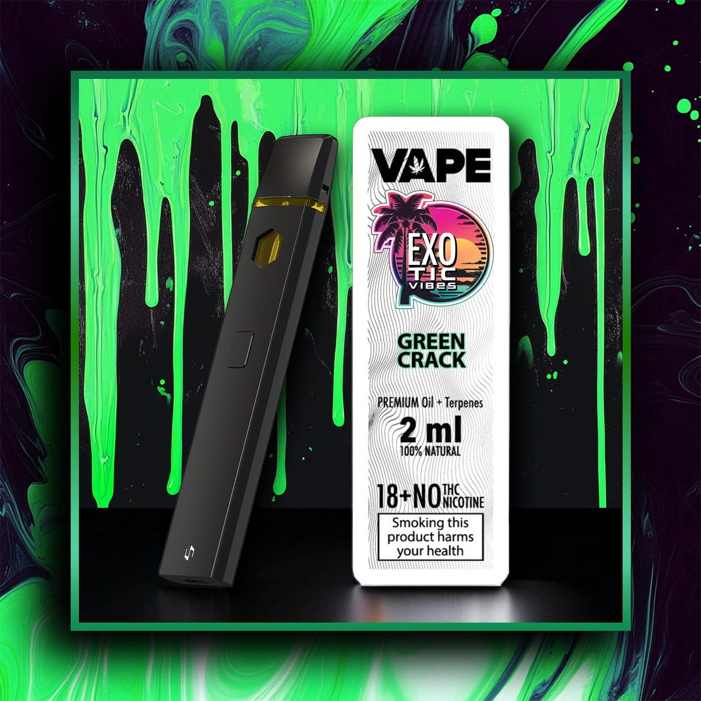 Green Crack H4CBD 2.0 - variedade - 2.00 ml. H4CBD vape