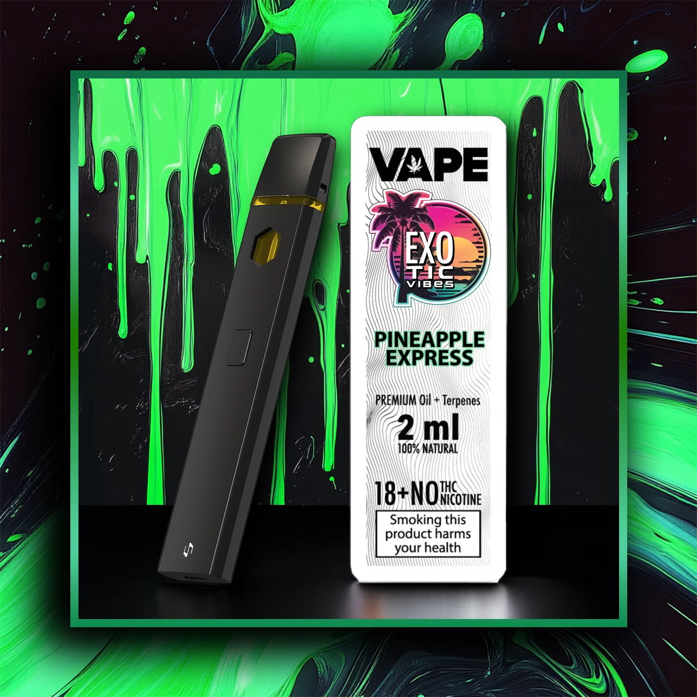 Pineapple Express HHC Vape premium - variedade - 2.00 ml. HHC vape