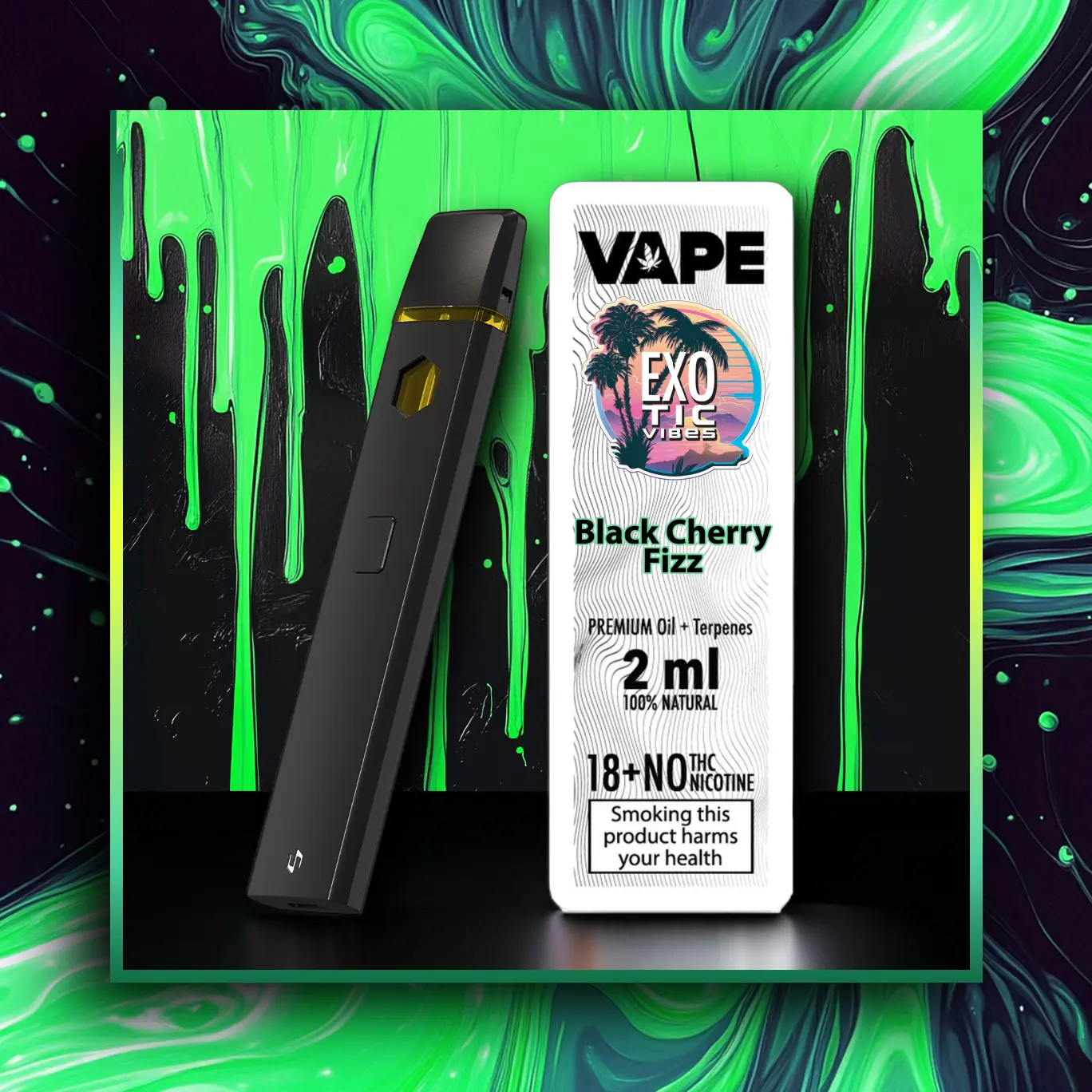 Black Cherry Fizz HHC Vape premium - 2.00 ml. HHC vape